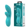 Party Up wibrator silikonowy typ króliczek ładowany usb kolor turkusowy Dalida