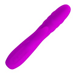 Party Up wibrator silikonowy typ króliczek ładowany usb kolor fioletowy Bob