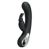 Party Up wibrator silikonowy typ króliczek ładowany usb kolor czarny Colin