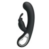 Party Up wibrator silikonowy typ króliczek ładowany usb kolor czarny Colin