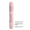 Party Up wibrator silikonowy typ króliczek ładowany usb kolor pudrowy różowy Dave