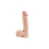 Simple Pleasure dildo z wbudowanym kręgosłupem cyberskóra kolor cielisty 20cm