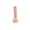Simple Pleasure dildo z wbudowanym kręgosłupem cyberskóra kolor cielisty 20cm
