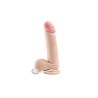 Simple Pleasure wibrator 7 trybów rotacji cyberskóra kolor cielisty 20 cm sterowany przewodowo