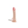 Simple Pleasure wibrator 7 trybów rotacji cyberskóra kolor cielisty 20 cm sterowany przewodowo