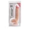 Simple Pleasure wibrator 7 trybów wibracji cyberskóra kolor cielisty 25 cm sterowany przewodowo