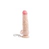 Simple Pleasure wibrator 7 trybów wibracji cyberskóra kolor cielisty 21 cm sterowany przewodowo