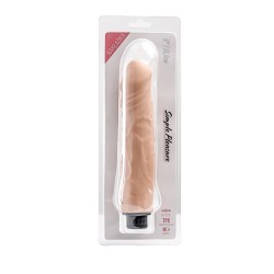 Simple Pleasure wibrator z regulacją prędkości  cyberskóra kolor cielisty 23,5 cm