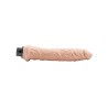 Simple Pleasure wibrator z regulacją prędkości  cyberskóra kolor cielisty 25,5 cm