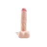 Simple Pleasure wibrator 7 trybów rotacji cyberskóra kolor cielisty 23 cm sterowany przewodowo