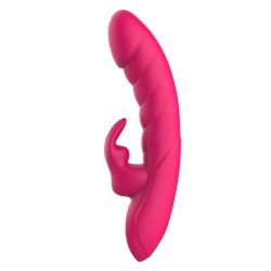 Party Up wibrator mini typ króliczek ładowany magnetycznie kolor ciemny różowy Monica