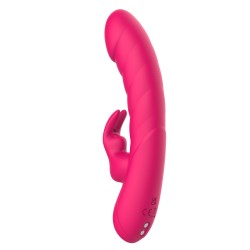 Party Up wibrator mini typ króliczek ładowany magnetycznie kolor ciemny różowy Monica