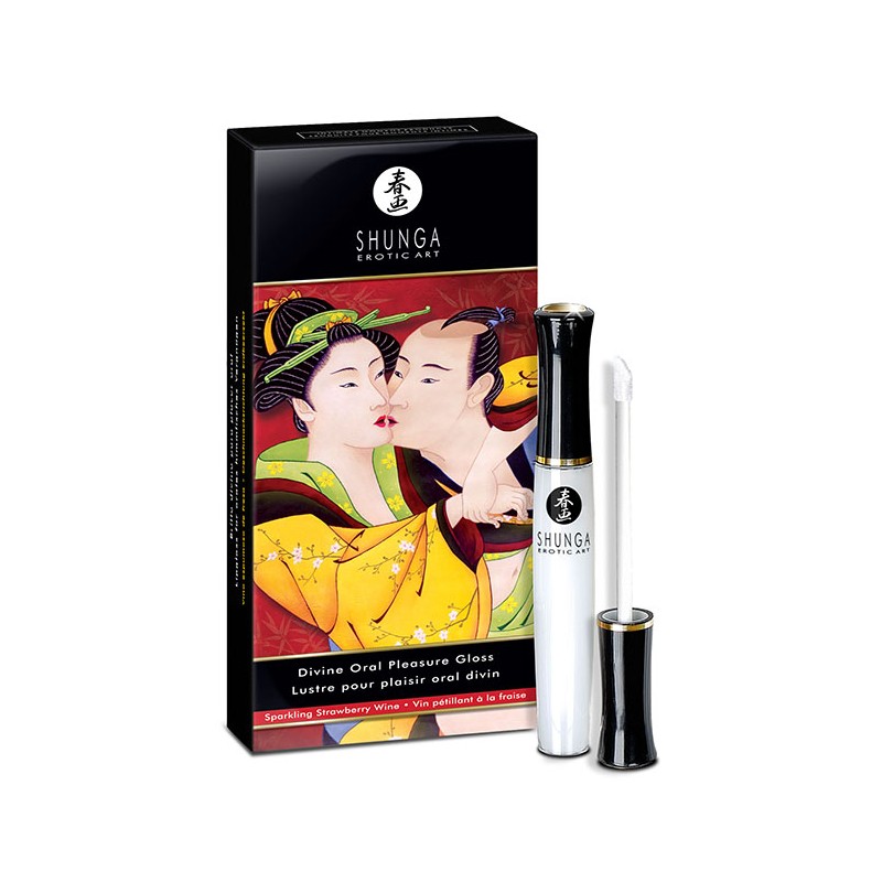 Shunga divine oral pleasure gloss strawberry sparkling wine