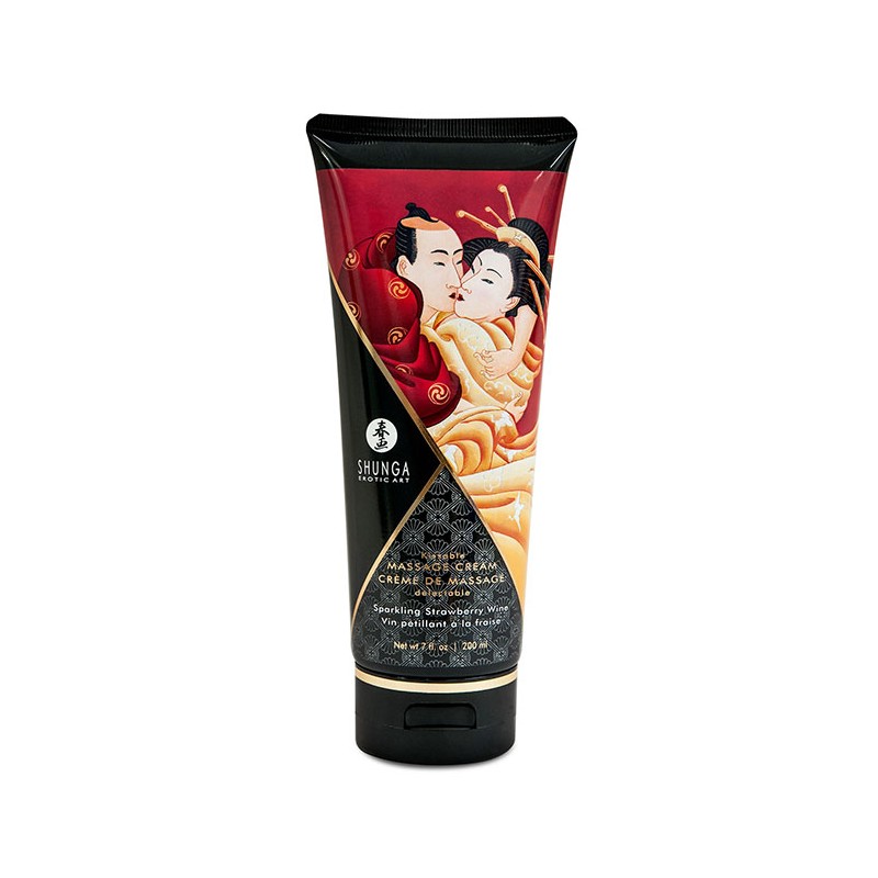 Shunga massage cream sparkling strawberry wine