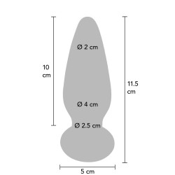 ToyJoy Buttocks Shining Vibrating Glass Plug
