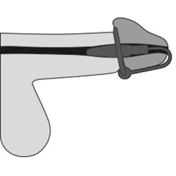 Penis Plug+Silicone Glans Ring