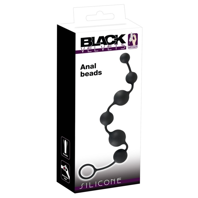 Black Velvets Anal Beads