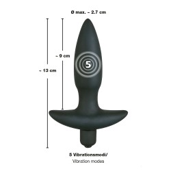 Black Velvets Vibr. Small Plug