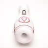 Velvet Touch masturbator z wibracją ssaniem cyberskóra ładowany usb biały