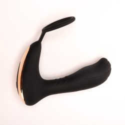 Velvet Touch masażer prostaty z pierścieniem zdalnie sterowany czarny