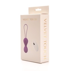 Velvet Touch kulki wibrujące sterowane zdalnie ładowane usb fioletowe