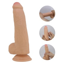 Party Up dildo cyberskóra kolor cielisty 23 cm Thomas