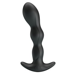 Pary Up korek analny wibrujący silikonowy ładowany usb kolor czarny  Jim