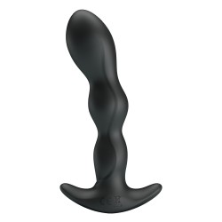 Pary Up korek analny wibrujący silikonowy ładowany usb kolor czarny  Jim