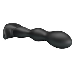 Pary Up korek analny wibrujący silikonowy ładowany usb kolor czarny  Jim