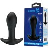 Party Up korek analny wibrujący silikonowy ładowany usb kolor czarny Keith