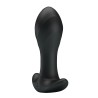 Party Up korek analny wibrujący silikonowy ładowany usb kolor czarny Keith