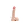 Simple Pleasure wibrator 7 trybów rotacji cyberskóra kolor cielisty 20 cm sterowany przewodowo