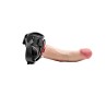 Simple Pleasure strap-on 7 trybów wibracji cyberskóra kolor cielisty 16 cm sterowany przewodowo