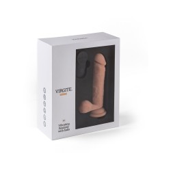 REALISTIC VIBRATOR "R12" FLESH 14.4CM W/ REMOTE CONTROL