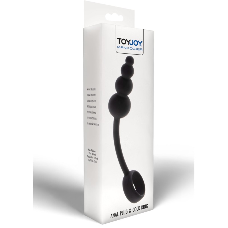 ToyJoy Manpower Anal Plug & Cock Ring