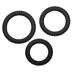Lust 3 Cock Rings black