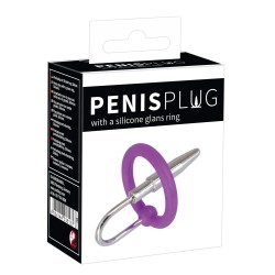 Penis Plug+Silicone Glans Ring