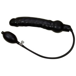 Blow me up Latex Dildo black