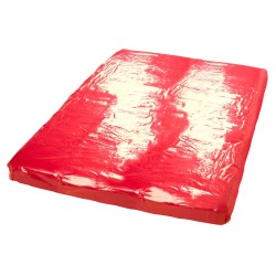 Vinyl Bed Sheet red 200x230cm