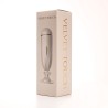 Velvet Touch masturbator z wibracją wagina  cyberskóra ładowany usb biały