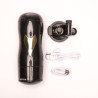 Velvet Touch masturbator z wibracją wagina cyberskóra ładowany usb czarny