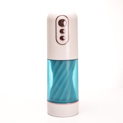Velvet Touch masturbator z wibracją ssaniem cyberskóra ładowany usb biały