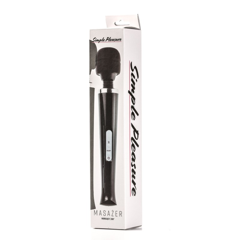 Simple Pleasure masażer kulowy magiczna różdżka ładowany usb czarny