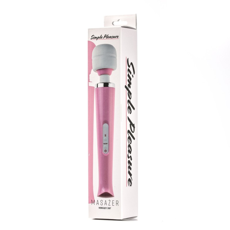 Simple Pleasure masażer kulowy magiczna różdżka ładowany usb różowy