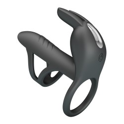 Party Up pierścień wibrujący ładowany usb kolor czarny Mark