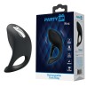 Party Up pierścień erekcyjny wibrujący silikonowy ładowany usb kolor czarny King