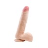 Simple Pleasure wibrator 10 trybów rotacji cyberskóra kolor cielisty 23 cm sterowany bezprzewodowo