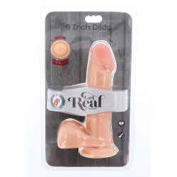 Dual Density Dildo 8inch Balls