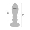 ToyJoy Buttocks Vibrating Metal Buttplug L