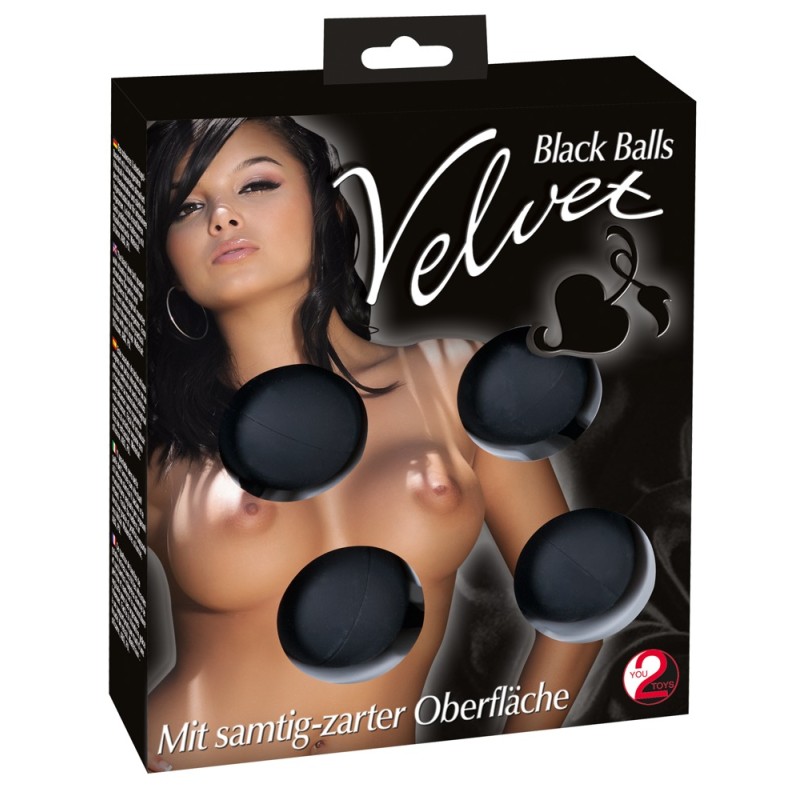 Velvet Black Balls 4pcs